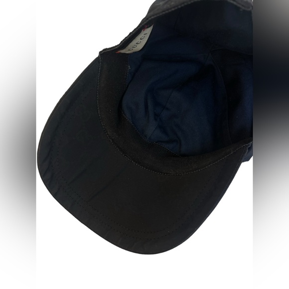 Gucci GG Nylon Baseball Cap, Navy - Picture 9 of 9